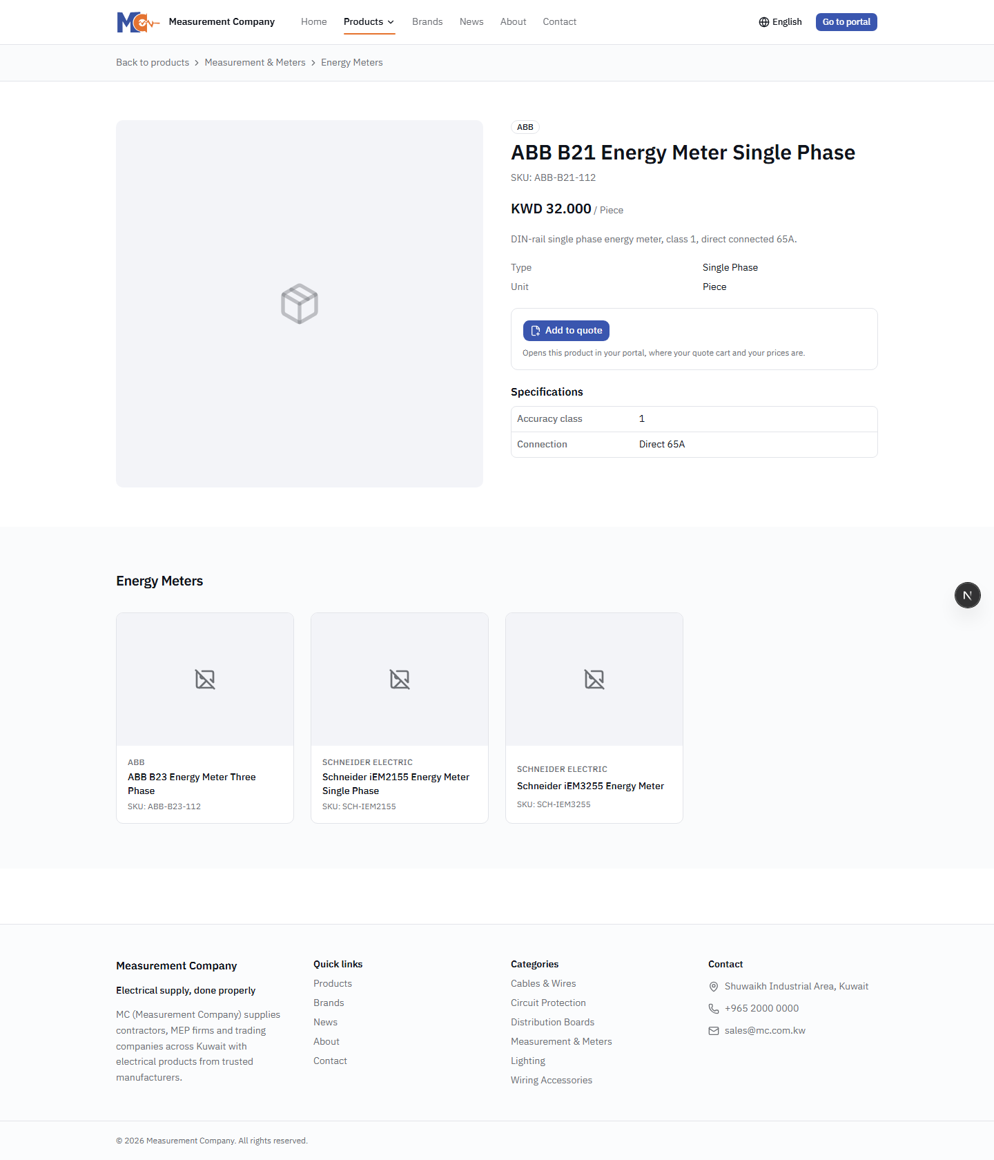 Client Product Detail View