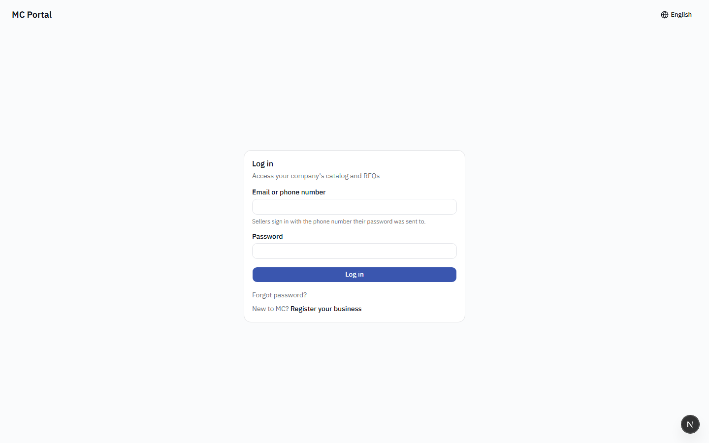 Login Page