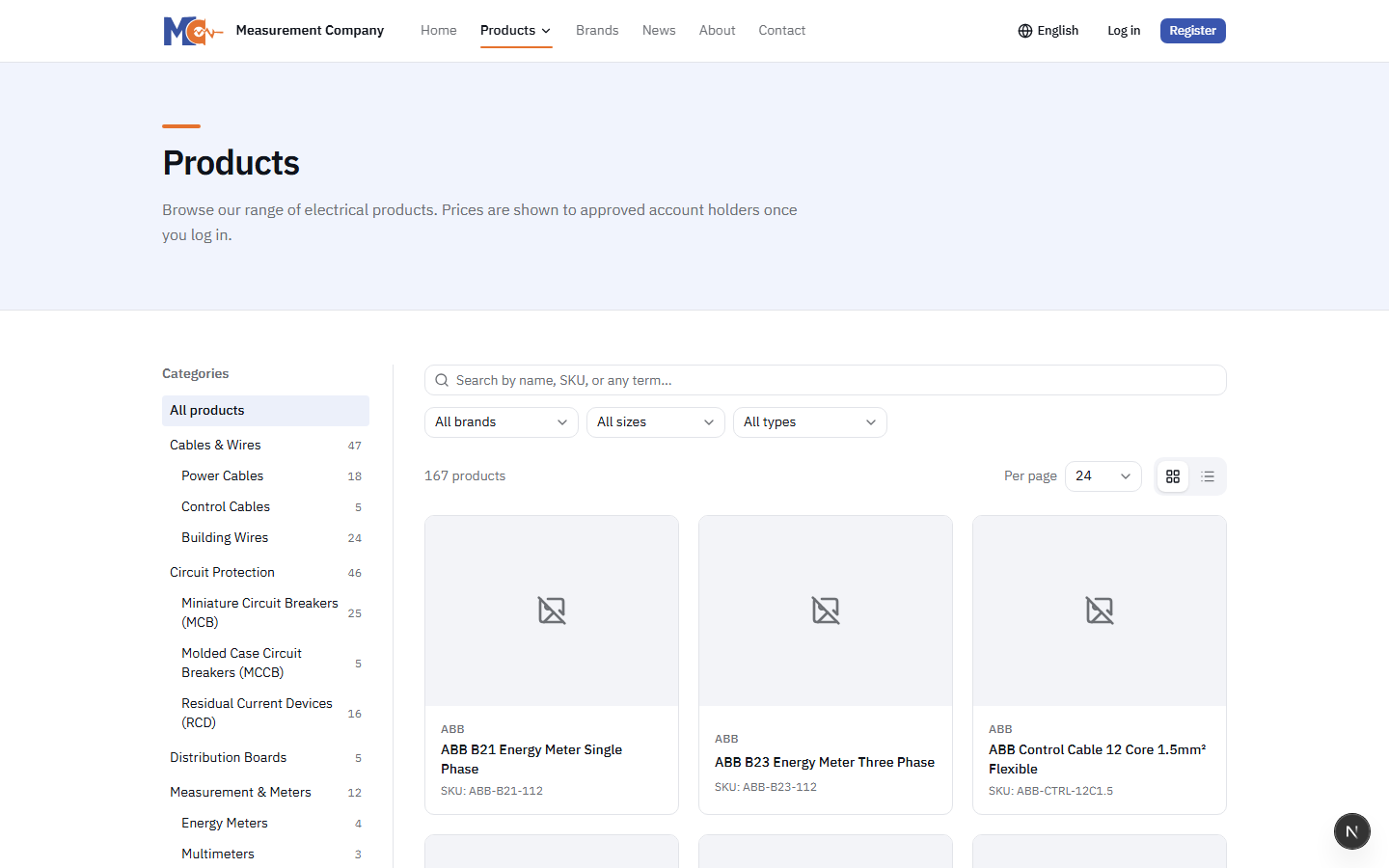 Product Grid View