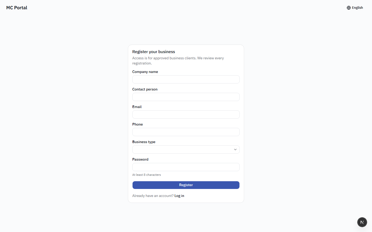 Registration Form